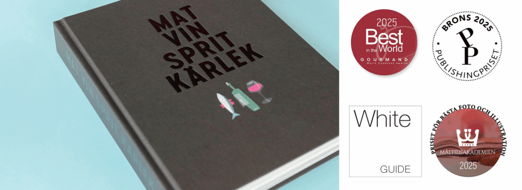 Mat vin sprit kärlek: Bok nominerad för Publishingpriset och Gourmand awards